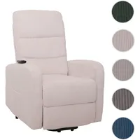 Mendler Fernsehsessel HWC-K62, Relaxsessel TV-Sessel Liege, Liegefunktion Aufstehhilfe, Metall