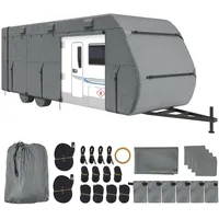 Vevor Wohnwagenabdeckung Wohnwagen, Schutzhülle Plane Schutzfolie 9,8x2,7x2,8m