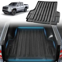 Vevor Ladeflächenmatte Nissan Frontier 2022–2024, TPE-Ladeflächenschutz Schwarz