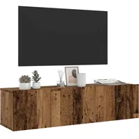 VidaXL TV-Wandschrank Altholz-Optik 120x30x30 cm Holzwerkstoff