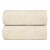 VidaXL Gästetücher 2 Stk. Creme 30x50 cm 360 g/m2