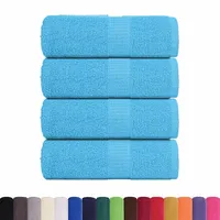 VidaXL Gästetücher 4 Stk. Türkis 30x50 cm 360 g/m2