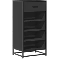 VidaXL Schuhregal Schwarz 48x38x97,5 cm Holzwerkstoff