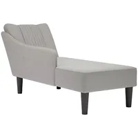 VidaXL Chaiselongue mit Rechter Armlehne Wolkengrau Stoff