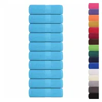 VidaXL Seiftücher 10 Stk. Türkis 30x30 cm 360 g/m2