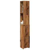 VidaXL Badezimmerschrank Altholz-Optik 25x25x170 cm Holzwerkstoff