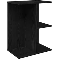 VidaXL Nachttisch Schwarz Eichen-Optik 46,5x29x61 cm Holzwerkstoff