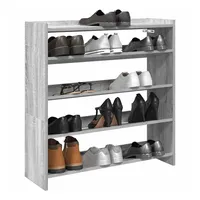 VidaXL Schuhregal Grau Sonoma 80x25x81 cm Holzwerkstoff