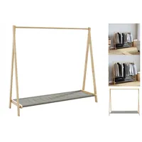 VidaXL Kleiderständer mit Ablagen 106x34x102 cm Bambus