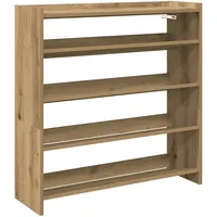 VidaXL Schuhregal Artisan-Eiche 80x25x81 cm Holzwerkstoff