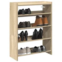 VidaXL Schuhregal Sonoma-Eiche 60x25x81 cm Holzwerkstoff