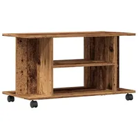 VidaXL TV-Regal mit Rollen Altholz-Optik 80x40x45 cm Holzwerkstoff