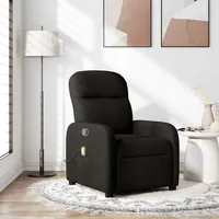 VidaXL Massagesessel Schwarz Stoff