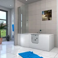 AcquaVapore Seniorendusche und Wanne mit Whirlpool S12D-EH-WP-R-EC Dusche 85x170