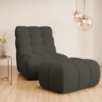 Home Affaire »AURELIAN Loveseat XXL mit Hocker im Set,