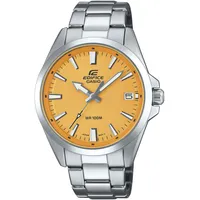 Casio EDIFICE Quarzuhr, Armbanduhr, Herrenuhr, Edelstahlarmband, Datum, Neo-Display, analog,
