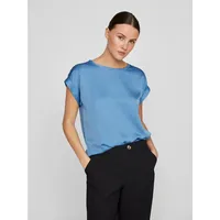 VILA Kurzarmshirt VIELLETTE S/S Satin TOP - NOOS Satin
