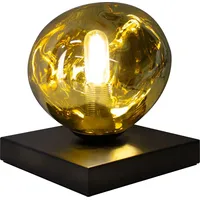 ECO-Light Tischleuchte Canopus Glas Goldgelb
