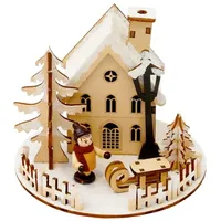 Hti-Living LED Weihnachtsdeko Schlittenjunge