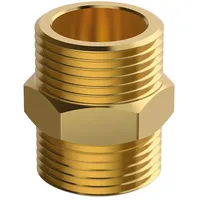 Flamco Doppelnippel 3/4" Messing, flachdichtend