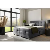 Fun Möbel Boxspringbett Elektrisch Bett FRANCO 200x200cm in Stoff