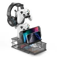 Jalleria - Gaming-Headset-Ständer für den Schreibtisch, multifunktionaler Kopfhörerhalter mit