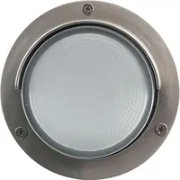 Licht-Erlebnisse Außenlampe Wand Messing massiv Glas G9 IP64 Ø