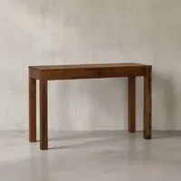 KADIMA DESIGN Schreibtisch Kompakt Sheesham Dunkelbraun