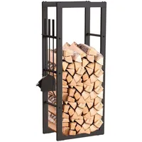 DanDiBo Ambiente DanDiBo Kaminholzregal Innen Metall mit Besteck 96601
