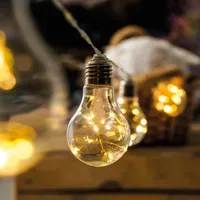 Esotec LED Glühbirnen Lichterkette 4,5 Meter 10 LEDs warmweiß