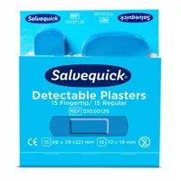 CEDERROTH Salvequick Nachfüllpackung Strip-Fingerkuppe, detektierbar 35 Stück