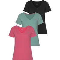 H.I.S. H.I.S T-Shirt »Essential-Basics« Spar-Set, 3er-Pack, hüftlange Passform, figurumspielender