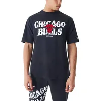 New Era Nba Cf Grphc Oversized Chicago Bulls Kurzarm-t-shirt