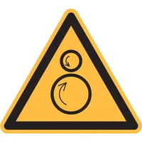 Industrial Quality Supplies Warnzeichen Warnung vor gegenläufigen Rollen, Typ: