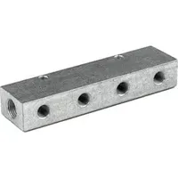 Riegler Verteilerleiste, Abgänge einseitig, Eingang 2x3/8, Ausgang 3x1/8