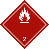 Industrial Quality Supplies Gefahrgutkennzeichen Entzündbare Gase, Typ: 04300