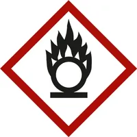 Industrial Quality Supplies Gefahrstoffsymbol Flammeüber Kreis, Typ: 03052