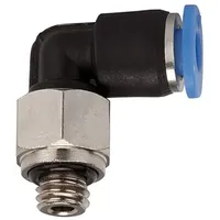 Riegler L-Steckverschraubung »Blaue Serie« mini, drehbar, M7, PL-76