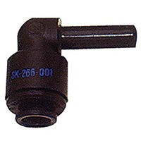 Riegler Einsteck-Winkelverbinder POM, Stutzen 8 mm, Schlauch-Außen- Ø8