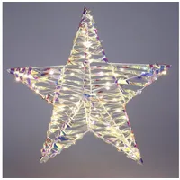 Mojawo LED Metall Stern Hängestern Türstern warmweiß DIA 30cm
