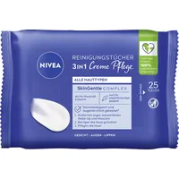 NIVEA Feuchttücher 3IN1 Creme Pflege weiß, 25 Tücher