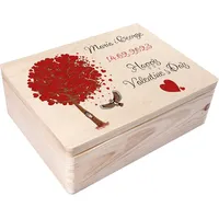 Creative Deco Personalisierte Geschenke Wunschtext Holzkiste | Romantisches Geschenk