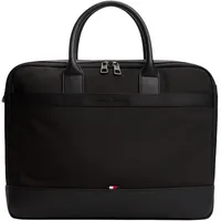 Tommy Hilfiger Herren Laptoptasche NYLON TRAVEL mit Tragegriffen, Schwarz