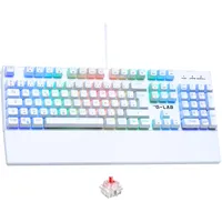 THE G-LAB Keyz Rubidium Weiß – Mechanische Tastatur, USB,