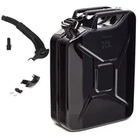 Bw BW® Kraftstoffkanister Metall Benzinkanister 20 Liter mit Ausgießer