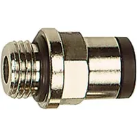 Riegler Gerade Steckverschraubung »click-clock«, M5 a., Schlauch- Ø6