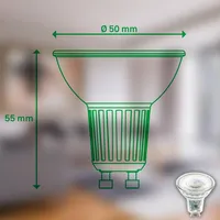 Briloner - EEK A 2er Set LED Lampe GU10