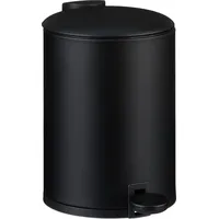 Relaxdays Mülleimer Bad, 3 l, Kosmetikeimer mit Soft-Close, matte