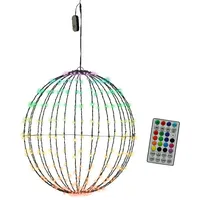 MARELIDA LED Drahtkugel Leuchtkugel 50cm 220 bunte LED Farbwechsel
