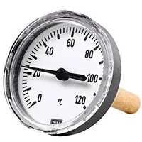 Riegler Bimetallthermom., G 1/2 hi., Tauchschaftlänge 60mm Ø80, bis